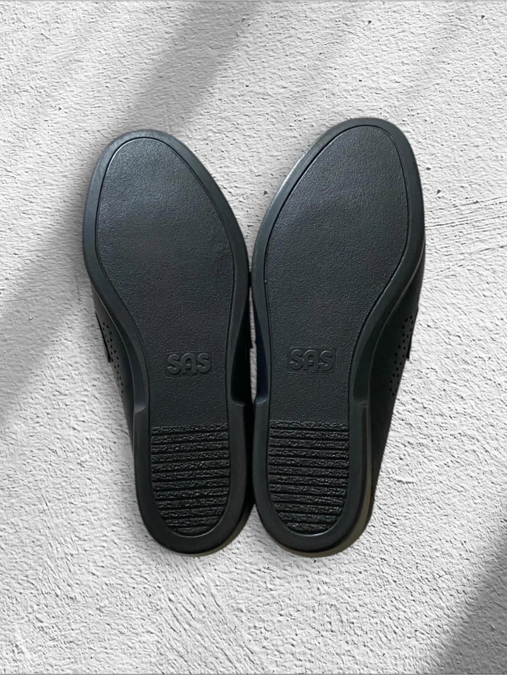 SAS Loafers NEW Ace Slip On Comfort Penny Handsewn Leather Black Size 9.5 W